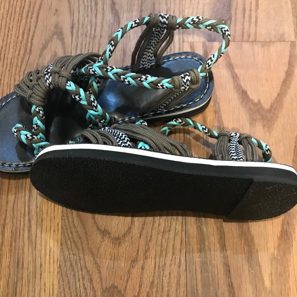 CUTEST BRAIDED NYLON ROPE SANDALS - Picture 3 of 3